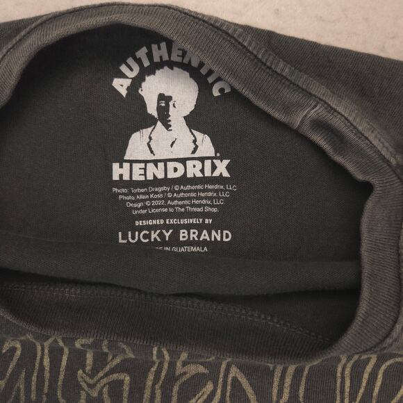 Jimi Hendrix Band Crew Neck Short Sleeve Graphic T Shirt Mens Size M Gray - Picture 3 of 9